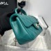 Chanel small Classic Flap with Handle Lambskin Green Gold Hardware Top Handle Shoulder Bag AS2431
