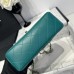 Chanel small Classic Flap with Handle Lambskin Green Gold Hardware Top Handle Shoulder Bag AS2431