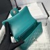 Chanel small Classic Flap with Handle Lambskin Green Gold Hardware Top Handle Shoulder Bag AS2431