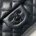 Chanel small Classic Flap with Handle Lambskin Black Black Hardware Top Handle Shoulder Bag AS2431