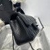 Chanel small Classic Flap with Handle Lambskin Black Black Hardware Top Handle Shoulder Bag AS2431