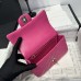 Chanel small Classic Flap with Handle Lambskin Hot Pink Gold Hardware Top Handle Shoulder Bag AS2431