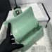 Chanel small Classic Flap with Handle Lambskin Green Gold Hardware Top Handle Shoulder Bag AS2431