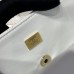 Chanel small Classic Flap with Handle Lambskin White Gold Hardware Top Handle Shoulder Bag AS2431