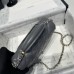 Chanel small Classic Flap with Handle Lambskin Grey Gold Hardware Top Handle Shoulder Bag AS2431