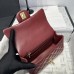 Chanel small Classic Flap with Handle Lambskin Dark Red Gold Hardware Top Handle Shoulder Bag AS2431