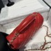 Chanel small Classic Flap with Handle Lambskin Red Gold Hardware Top Handle Shoulder Bag AS2431
