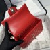 Chanel small Classic Flap with Handle Lambskin Red Gold Hardware Top Handle Shoulder Bag AS2431