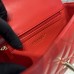 Chanel small Classic Flap with Handle Lambskin Red Gold Hardware Top Handle Shoulder Bag AS2431
