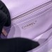 Chanel small Classic Flap with Handle Lambskin Purple Gold Hardware Top Handle Shoulder Bag AS2431