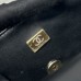 Chanel small Classic Flap with Handle Patent Leather Black Gold Hardware Top Handle Shoulder Bag AS2431