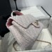 Chanel small Classic Flap with Handle  Pink Gold Hardware Top Handle Shoulder Bag AS2431