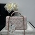 Chanel small Classic Flap with Handle  Pink Gold Hardware Top Handle Shoulder Bag AS2431