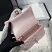 Chanel small Classic Flap with Handle Lambskin Pink Gold Hardware Top Handle Shoulder Bag AS2431
