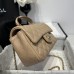 Chanel small Classic Flap with Handle Lambskin Camel Gold Hardware Top Handle Shoulder Bag AS2431