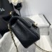 Chanel small Classic Flap with Handle Lambskin Black Gold Hardware Top Handle Shoulder Bag AS2431