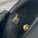 Chanel small Classic Flap with Handle Lambskin Black Gold Hardware Top Handle Shoulder Bag AS2431