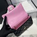 Chanel small Classic Flap with Handle Lambskin Gold Hardware Top Handle Shoulder Bag AS2431