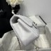 Chanel small Classic Flap with Handle Lambskin White Gold Hardware Top Handle Shoulder Bag AS2431