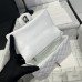 Chanel small Classic Flap with Handle Lambskin White Gold Hardware Top Handle Shoulder Bag AS2431