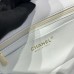 Chanel small Classic Flap with Handle Lambskin White Gold Hardware Top Handle Shoulder Bag AS2431
