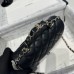 Chanel small Classic Flap with Handle Lambskin Black Gold Hardware Top Handle Shoulder Bag AS2431