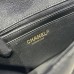 Chanel small Classic Flap with Handle Caviar Leather Black Gold Hardware Top Handle Shoulder Bag AS2431