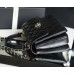 Chanel Trendy Flap Top Handle Bag 25cm Lambskin Black Silver Hardware Shoulder Bag A92236