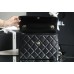 Chanel Trendy Flap Top Handle Bag 25cm Lambskin Black Silver Hardware Shoulder Bag A92236