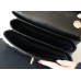 Chanel Trendy Flap Top Handle Bag 25cm Lambskin Black Silver Hardware Shoulder Bag A92236