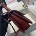 Chanel Trendy Flap Top Handle Bag 25cm Lambskin Red Silver Hardware Shoulder Bag A92236