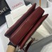 Chanel Trendy Flap Top Handle Bag 25cm Lambskin Red Silver Hardware Shoulder Bag A92236