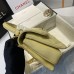 Chanel Trendy Flap Top Handle Bag 25cm Lambskin Yellow Light Gold Hardware Shoulder Bag A92236