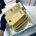 Chanel Trendy Flap Top Handle Bag 25cm Lambskin Yellow Light Gold Hardware Shoulder Bag A92236