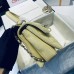 Chanel Trendy Flap Top Handle Bag 25cm Lambskin Yellow Silver Hardware Shoulder Bag A92236