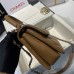 Chanel Trendy Flap Top Handle Bag 25cm Lambskin Camel Silver Hareware Shoulder Bag A92236