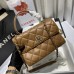 Chanel Trendy Flap Top Handle Bag 25cm Lambskin Camel Light Gold Hareware Shoulder Bag A92236