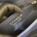 Chanel Trendy Flap Top Handle Bag 25cm Lambskin Blue Silver Hardware Shoulder Bag A92236
