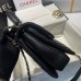 Chanel Trendy Flap Top Handle Bag 25cm Lambskin Black Light Gold Hardware Shoulder Bag A92236