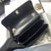 Chanel Trendy Flap Top Handle Bag 25cm Lambskin Black Light Gold Hardware Shoulder Bag A92236