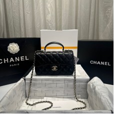 Chanel Small Classic Flap with Handle Top Handle Bag AS2431