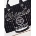Chanel Deauville Canvas Tote Medium size Shoulder Bag AS3257