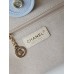Chanel Deauville Canvas Tote Medium size Shoulder Bag AS3257