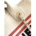 Chanel Deauville Canvas Tote Medium size Shoulder Bag AS3351