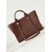 Chanel Deauville Canvas Tote Medium size Shoulder Bag AS3257