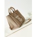 Chanel Deauville Canvas Tote Medium size Shoulder Bag AS3257