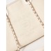 Chanel Deauville Canvas Tote Medium size Shoulder Bag AS3257