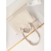Chanel Deauville Canvas Tote Medium size Shoulder Bag AS3257