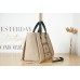 Chanel Deauville Canvas Tote Medium size Shoulder Bag AS3257