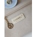 Chanel Deauville Canvas Tote Medium size Shoulder Bag AS3257